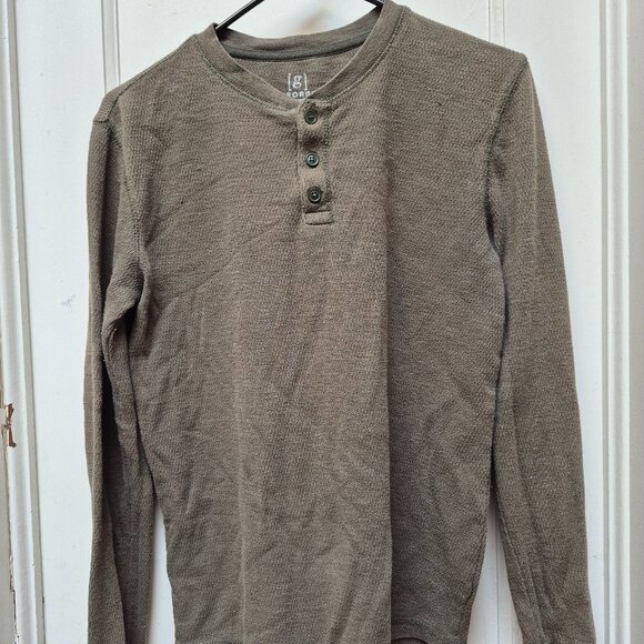 George Long Sleeve Thermal 1/4 button up - S - Picture 1 of 7